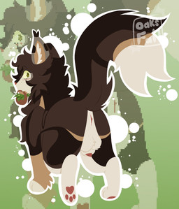 animal_genitalia anus backsack balls blowup_background blush brown_body brown_fur butt butt_focus carrying_with_mouth cheek_tuft facial_tuft feral fluffy fluffy_balls fluffy_tail freckles fur genitals green_eyes holding_object inner_ear_fluff logo looking_at_viewer looking_back male multicolored_body multicolored_fur pawpads paws penis penis_tip plant quadruped rear_view sheath simple_background solo tail tan_body tan_fur tuft white_balls white_body white_fur white_sheath 11oaksfall11 warriors_(book_series) fan_character maplepaw_(littleperrito) domestic_cat felid feline felis mammal 2026 artist_logo hi_res trans_(lore)