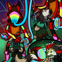 anthro armor begging bodily_fluids crying cum cum_in_mouth cum_inside cum_on_face duo electricity fellatio forced forced_fellatio genital_fluids genitals glk head_grab imminent_transformation male male/male mind_control oral oral_penetration penetration penile penis rape restrained_arms scared sex tears text transformation wire metal_fox117 deltarune undertale_(series) ash_(metal_fox) kiba_(crescentwolf) bat canid canine fox hybrid mammal werewire 1:1 english_text hi_res andromorph_(lore)