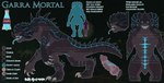 bioluminescence feral glowing male nuka-cola nuka-cola_quantum solo text neifaren fallout microsoft garra_mortal_(halofanjak) deathclaw quantum_deathclaw reptile scalie absurd_res english_text hi_res model_sheet