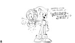 accessory aiole amy_rose anthro duo english_text eulipotyphlan female floating glitch greyscale hair_accessory hairband hedgehog hi_res male male/female mammal monochrome sega sketch sleeveless_dress sonic_frontiers sonic_the_hedgehog sonic_the_hedgehog_(series) text