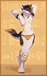 4_toes anthro biped bulge feet fur male markings simple_background smile solo standing toes white_body white_fur wide_hips yellow_background fight_(artist) cypherwolf canid canine canis mammal wolf 2019 digital_media_(artwork) hi_res