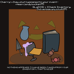 bodily_fluids book candy cheese colored_cum container cum cum_chalice cum_in_a_cup cum_in_container cup dairy_products dessert food genital_fluids goblet holidays inventory pumpkin_basket purple_cum text umbrella unusual_bodily_fluids unusual_cum unusual_genital_fluids vase zero_pictured corruptedcryptid halloween 1:1 english_text hi_res