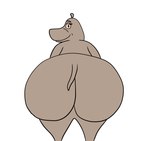 anthro big_butt bouncing_butt butt butt_jiggle female jiggling looking_at_viewer overweight overweight_female simple_background smile solo tail twerking charl33 dreamworks madagascar_(series) gloria_the_hippopotamus common_hippopotamus hippopotamid mammal 2024 animated short_playtime