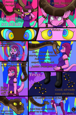 anthro anthro_on_feral apode armband belt belt_buckle bestiality biped blush brown_body brown_scales buckle clothing dialogue duo entwined_tails female feral forest forked_tongue green_eyes hair hypnosis hypnotic_eyes interspecies jacket legless male male/female mind_control pink_body pink_scales plant purple_hair scales snout sweater tail tail_coil teeth text tongue topwear tree turtleneck undressing wristband yellow_sclera yellow_teeth ordeperv_arts deltarune the_jungle_book undertale_(series) kaa_(jungle_book) susie_(deltarune) indian_python python reptile scalie snake absurd_res colored comic english_text hi_res