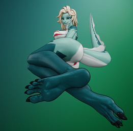 5_toes american_flag_bikini anthro bikini black_toe_claws blonde_hair breasts claws clothing feet female flag_bikini flag_swimwear foot_fetish foot_focus green_eyes hair humanoid_feet non-mammal_breasts plantigrade solo swimwear teal_body toe_claws toes two-piece_swimsuit imnotafurry4321 da.nilkaz_(modeler) amphibian 3d_(artwork) blender_(artwork) digital_media_(artwork)