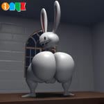 anthro backsack balls big_butt butt genitals huge_butt hyper hyper_butt interrogation_room male nude presenting presenting_hindquarters solo twerking onyxsplash blender_eevee sam_and_max max_(sam_and_max) lagomorph leporid mammal rabbit 1:1 3d_(artwork) 3d_animation animated blender_(artwork) digital_media_(artwork) hi_res loop no_sound short_playtime webm