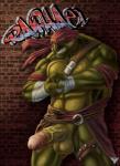 abs anthro balls biceps big_muscles clothed clothing erection genitals green_balls male muscular muscular_anthro muscular_male nude penis simple_background smile solo teeth jakensitou teenage_mutant_ninja_turtles teenage_mutant_ninja_turtles_(2014) raphael_(tmnt) reptile scalie turtle 2016 digital_media_(artwork) hi_res