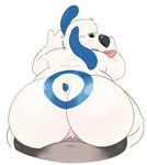 anal anal_penetration anthro anus belly big_butt blue_body blue_fur bodily_fluids brown_eyes bullseye butt cum cum_in_ass cum_inside duo first_person_view floppy_ears fur genital_fluids grey_body grey_fur huge_butt looking_back lop_ears male male/male male_pov navel overweight overweight_anthro overweight_male penetration slightly_chubby slightly_chubby_anthro slightly_chubby_male tongue tongue_out white_body white_fur sinood1e talking_tom_and_friends talking_hank talking_tom canid canine canis domestic_cat domestic_dog felid feline felis mammal absurd_res hi_res