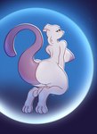 anthro areola big_breasts big_butt breasts butt female looking_at_viewer looking_back looking_pleasured nipples nude purple_areola purple_body purple_nipples simple_background solo tail thick_thighs wide_hips sjevi nintendo pokemon generation_1_pokemon legendary_pokemon mewtwo pokemon_(species) 2023 digital_media_(artwork) hi_res