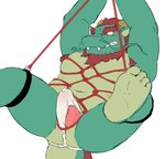 animal_genitalia anthro armpit_hair asian_clothing bdsm blush bodily_fluids body_hair bondage bound clothing cum cum_in_clothing cum_in_jockstrap cum_in_underwear cum_through_clothing cum_through_jockstrap cum_through_underwear east_asian_clothing erection fundoshi genital_fluids genital_slit genitals green_body humanoid_genitalia humanoid_penis japanese_clothing jockstrap kemono loose_fundoshi male overweight overweight_anthro overweight_male penis plantigrade precum restraints rope rope_bondage rope_harness solo tail underwear wet wet_clothing wet_underwear flappydog asian_mythology east_asian_mythology mythology dragon eastern_dragon mythological_creature mythological_scalie scalie 2021