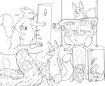 after_vore anthro anus belly big_belly bone bones_in_feces death disposal excessive_feces feces feces_in_ass group male male_pred multiple_prey scatplay skull solo_focus toilet toilet_use vore thebigbrap unknown_artist disney zootopia nick_wilde canid canine fox mammal red_fox true_fox hi_res monochrome