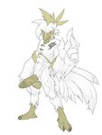 2018 abs anthro avian ball_tuft bird bottomless chicken clothed clothing fan_character foreskin galliform gallus_(genus) genitals hi_res humanoid_genitalia humanoid_penis looking_at_viewer male muscular muscular_anthro muscular_male navel penis phasianid pubes retracted_foreskin solo topwear tuft utx-shapeshifter vein veiny_penis