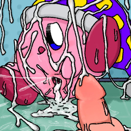 bodily_fluids clothing cum cum_covered cum_drip cum_in_vagina cum_inside cum_on_body cum_on_face cum_on_feet cum_on_ground cum_on_wall cum_puddle cum_strand cum_string cumshot dirty drenched dripping drooling ejaculation feet female filled_to_the_brim filled_with_cum first_person_view floor genital_fluids genitals hat headgear headwear human_pov inside liquid male male/female male_pov messy mischievous mischievous_smile nis on_ground one_eye_closed one_foot_raised one_foot_up one_leg_up oozing_cum open_vagina penis pink_body puddle puffball purple_clothing purple_hat purple_headwear raised_leg rope saliva sex size_difference smaller_female spread_legs spread_vulva spreading tile tile_floor tongue tongue_out vaginal_fluids vaginal_squirting vulva wet 111_ro kirby_(series) nintendo kirby human mammal