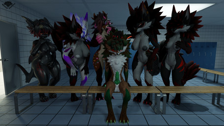 3_toes 4_toes anthro areola athletic athletic_male balls big_areola big_breasts black_areola black_body black_fur black_hair black_lips black_nipples body_chains breast_size_difference breasts brown_body brown_fur butt claws clothing colored_nails detailed_background duo ear_piercing embarrassed erection eyebrow_piercing eyelashes eyeliner eyeshadow facial_piercing feet female food freckled_arms freckled_breasts freckled_butt freckled_chest freckled_face freckled_legs freckled_shoulders freckled_tail freckled_thighs freckles fur furgonomic_piercing furgonomics genitals green_claws green_eyes green_nails green_pawpads green_penis green_sclera grey_areola grey_breasts grey_butt grey_nipples group hair hand_on_hip heart_(marking) heterochromia highlights_(coloring) imminent_sex jewelry knot knotted_penis lips looking_at_viewer makeup male markings medium_breasts multicolored_body muscular muscular_male muscular_thighs nails narrowed_eyes natural_breasts nipples nose_piercing nose_ring nude nude_anthro nude_female nude_male paw_(marking) pawpads penis piercing purple_claws purple_eyeliner purple_eyes purple_eyeshadow purple_highlights purple_makeup purple_markings red_body red_claws red_eyeliner red_eyes red_fur red_highlights red_nails ring_piercing shy slim small_waist smile smug tail tail_piercing tattoo toe_claws toes tribal tribal_markings trio vulva whiskers white_areola white_balls white_body white_fur white_nipples hound_helldan mythology ginger_sprinkle_(hound_helldan) jennifer_(hound_helldan) jessika_(hound_helldan) stella_(hound_helldan) subaru_(hound_helldan) animal_humanoid aquatic aquatic_humanoid canid canid_demon canine demon fish fish_humanoid hellhound humanoid hybrid mammal mythological_canine mythological_creature novabeast shark shark_humanoid wickerbeast 16:9 3d_(artwork) 4k absurd_res blender_(artwork) digital_media_(artwork) hi_res watermark widescreen cousins_(lore) daughter_(lore) mother_(lore) mother_and_child_(lore) mother_and_daughter_(lore) niece_(lore) parent_(lore) parent_and_child_(lore) parent_and_daughter_(lore) sibling_(lore)
