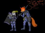 anthro armor baton belt black_nose boots clothed clothing club_(weapon) dialogue duo face_shield female footwear fur gas_mask grenade_launcher grey_body grey_fur gun headgear helmet holding_gun holding_object holding_ranged_weapon holding_weapon long_ears male mask melee_weapon milkor_mgl nightstick open_mouth orange_body orange_fur pink_nose purple_eyes range_weapon ranged_weapon riot_gear riot_police riot_shield shoes simple_background size_difference speech_bubble standing teeth text transparent_background utility_belt weapon livinlovindude disney zootopia judy_hopps nick_wilde canid canine fox lagomorph leporid mammal rabbit red_fox true_fox 2016 4:3 alpha_channel english_text hi_res