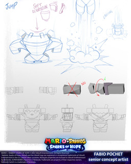 3_fingers 4_fingers anthro arms_bent belt blue_line_art boots butt clenched_teeth clothed clothed_anthro clothed_female clothing copyright_symbol dust_cloud empty_eyes featureless_face featureless_legs female female_anthro fingers footwear grey_belt grey_boots grey_clothing grey_footwear grey_hair grey_lips grey_wrestling_singlet hair jumping lips long_ears midair motion_lines muscular muscular_anthro muscular_female noseless pigtails rock shoes short_legs shoulder_blades simple_background solo standing symbol teeth text thick_thighs title turnaround white_background white_body white_clothing white_hair white_wrestling_singlet wrestling_singlet year fabio_pochet mario_bros mario_plus_rabbids_sparks_of_hope nintendo raving_rabbids rayman_(series) ubisoft bedrock_(mario_plus_rabbids) spark_hunter elemental_creature hybrid lagomorph mammal mineral_fauna rabbid rock_creature 2022 4:5 absurd_res artist_name colored_line_art colored_pencil_(artwork) concept_art crossover digital_drawing_(artwork) digital_media_(artwork) english_description english_text guide_lines hi_res model_sheet multiple_images official_art shaded traditional_media_(artwork)