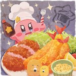 1:1 2023 >:d alien ambiguous_gender ara_love_kirby big_head black_eyes blue_eyes blush bodily_fluids bright_eyes bright_light claws clothed clothing cook_kirby cooked cooked_food cooking cutlery detailed detailed_background digital_media_(artwork) drooling earless ebifurai_no_shippo feet food fork fruit furniture glistening glistening_eyes happy hat headgear headwear hi_res holding_food holding_fork holding_object holding_sauce holding_saucer hungry inside kirby kirby's_return_to_dream_land kirby:_planet_robobot kirby:_right_back_at_ya! kirby_(series) kirby_64:_the_crystal_shards kirby_and_the_forgotten_land kirby_star_allies kirby_superstar kirby_triple_deluxe kitchen kitchen_utensils looking_at_viewer master masterchef meat nintendo nintendo_switch noseless not_furry onigiri open_mouth pink_body pink_claws pink_skin pixiv plant plate red_feet rice rosy_cheeks round_body round_eyes round_head salad saliva sauce seasoning signature simple_background small_body smile smoke solo_focus sphere_creature standing star sumikko_gurashi table textured_background tonkatsu_(sumikko_gurashi) tools twitter waddling_head