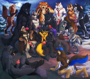 anal anal_penetration animal_genitalia animal_penis anthro anus balls black_balls black_body black_claws black_fur black_nose black_tail black_tail_tip blue_eyes blue_tail bodily_fluids brown_body brown_fur brown_tail canine_genitalia canine_penis claws cum cum_drip dipstick_tail dripping eyes_closed fur genital_fluids genitals grey_body grey_eyes grey_fur grey_tail group group_sex knot knotted_penis male male/male markings orange_eyes orgy penetration penis penis_tip precum purple_eyes purple_penis red_eyes sex sheath tail tail_markings teeth tongue tongue_out white_balls white_body white_fur yellow_body yellow_eyes yellow_fur yellow_tail kinsheph mythology ceylis mjodvitnir sam_(dre3mrr) strandwolf_(shatteredmind) woutske_(character) canid canine canis domestic_dog fox german_shepherd herding_dog mammal mythological_canine mythological_creature pastoral_dog red_fox red_wolf shiba_inu spitz true_fox werecanid werecanine werecreature werewolf wolf hi_res