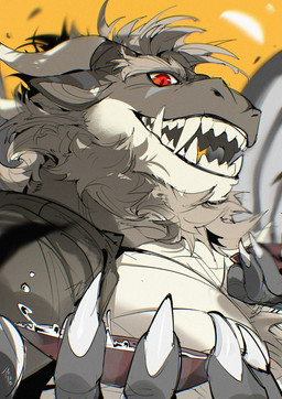 2_horns 5_fingers alcohol anthro beverage blue_markings brown_body brown_clothing brown_eyebrows brown_fur brown_hair brown_shirt brown_topwear claws clothed clothed_anthro clothed_male clothing container countershade_face countershade_fur countershade_torso countershading cup ear_markings eye_markings eyebrows fangs finger_claws fingers fur grey_body grey_membrane grey_wings hair head_horn holding_container holding_cup holding_object horn male markings membrane_(anatomy) membranous_wings neck_tuft offering_beverage open_clothing open_mouth open_shirt open_topwear pupils red_cup red_eyes red_pupils ringed_iris sakazuki sake shirt simple_background slit_pupils solo teeth thick_eyebrows topwear tuft white_claws white_sclera wings yellow_background chiayeeee mythology dragon furred_dragon furred_scalie mythological_creature mythological_scalie scalie 2025 bust_portrait digital_drawing_(artwork) digital_media_(artwork) hi_res portrait
