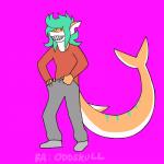 anthro big_tail bottomwear clothing male pants smile solo tail undressing epilepsy_warning oddskull fish mammal marine shark 1:1 2_frame_animation 2d_animation animated digital_media_(artwork) loop meme short_playtime