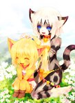affection bell bikini blonde_hair blue_sky blush cat checa collar cub daisies daughter feline flower giggle hair karin laugh mammal meadow necklace ponytail ribbons skirt swimsuit tetetor-oort young
Rating: Safe
Score: 3
User: DSR1337
Date: April 23, 2014