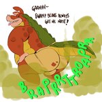 anthro balls big_balls big_butt butt fart fart_cloud fart_fetish genitals green_body green_scales looking_back male onomatopoeia orange_body orange_scales overweight overweight_male scales solo sound_effects text tongue yellow_body yellow_scales brappz activision crash_bandicoot_(series) dingodile canid canine canis crocodile crocodilian dingo hybrid mammal reptile scalie 1:1 english_text hi_res