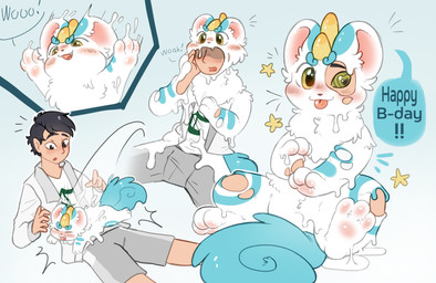 assimilation feral goo_transformation male male/male takeover transformation transformation_sequence semga1100 fabulous_beasts mythology tianlu_(fabulous_beasts) human mammal mythological_creature pixiu hi_res