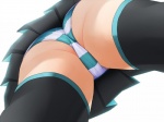 4:3 absolute_territory black_clothing black_footwear black_legwear black_socks blue_and_white_striped_panties blue_clothing blue_panties blue_underwear boots bottomwear butt butt_shot camel_toe close-up clothed clothing female footwear grandfathered_content hatsune_miku human human_only legwear low-angle_view mammal not_furry panties panty_shot pattern_bottomwear pattern_clothing pattern_panties pattern_underwear pleated_skirt samuneturi skirt socks solo striped_bottomwear striped_clothing striped_panties striped_underwear stripes thigh_highs thigh_socks underwear upskirt vocaloid worm's-eye_view