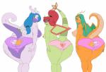 anthro anthrofied back-print_panties big_breasts big_butt blue_eyes blue_hair breasts butt clothed clothing eyewear female glasses green_eyes green_hair group hair non-mammal_breasts panties panties_only pink_clothing pink_panties pink_underwear pokemorph presenting print_clothing print_panties print_underwear purple_clothing purple_panties purple_underwear red_hair tail topless underwear underwear_only deadpliss mewpan nintendo pokemon caroline_(aj_the_flygon) francesca_(aj_the_flygon) maylene_(aj_the_flygon) dragonite flygon generation_1_pokemon generation_3_pokemon generation_6_pokemon goodra pokemon_(species) absurd_res hi_res