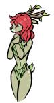 alternate_species anthro anthrofied female fur green_body green_fur hair red_hair simple_background solo white_background white_body white_fur wick_(artist) batman_(series) dc_comics poison_ivy_(dc_comics) deer mammal