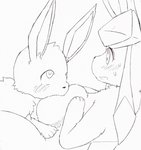 areola big_breasts blush breast_play breast_suck breastfeeding breasts busty_feral duo ears_up female feral fur long_ears markings open_mouth sex sucking koorinezumi nintendo pokemon canid eevee eeveelution generation_1_pokemon generation_4_pokemon glaceon mammal pokemon_(species) 2d_animation animated frame_by_frame monochrome short_playtime brother_(lore) brother_and_sister_(lore) incest_(lore) sibling_(lore) sister_(lore)