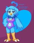 anthro clothed clothing feet female partially_clothed skimpy solo talons toes wings caustic_bubonic underlust undertale_yellow martlet_(undertale_yellow) avian bird hi_res