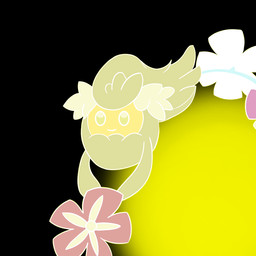 ambiguous_gender black_background feral glowing not_furry plant simple_background solo malegardevoir nintendo pokemon comfey elemental_creature flora_fauna generation_7_pokemon pokemon_(species) 1:1 2022 flat_colors source_request unavailable_at_source