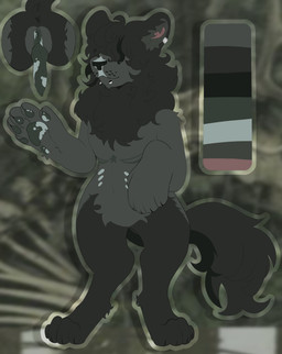 alternative_fashion anthro anus emo fluffy genital_markings genitals herm intersex markings nude pawpads paws penis raised_arm solo spots spotted_genitalia spotted_penis spotted_vulva vulva vulva_markings cloudy_hyena jack_(cloudy_hyena) felid feline lion mammal pantherine hi_res model_sheet
