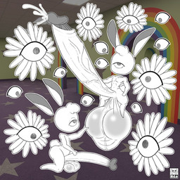 1_eye anthro balls bedroom_eyes big_balls big_penis bodily_fluids duo floating floating_eyes fur genital_fluids genitals hair half-closed_eyes hand_on_balls hand_on_own_penis hand_on_penis huge_balls huge_penis hyper hyper_balls hyper_genitalia hyper_penis inside kneeling long_ears male male/male muscular muscular_anthro muscular_male narrowed_eyes penis precum scut_tail seductive short_tail small_but_hung tail transformation vein veiny_penis white_body white_ears white_fur white_hair white_tail itsme_hilo the_backrooms angel lagomorph leporid mammal rabbit 1:1 2026 digital_media_(artwork) hi_res signature