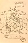 abdominal_bulge anal anal_penetration anthro anthro_on_anthro anthro_penetrated anthro_penetrating anthro_penetrating_anthro biped blush bodily_fluids breath clothing cocaine dialogue drugs duo ear_piercing ear_ring foreskin fur furniture genital_fluids genitals hair humanoid_genitalia humanoid_penis interspecies larger_male male male/male male_penetrated male_penetrating male_penetrating_male partially_retracted_foreskin penetration penile penile_penetration penis penis_in_ass piercing pillow precum ring_piercing sex shirt size_difference smaller_male smaller_penetrated sofa speech_bubble text topwear fabercastel drugbat bat felid mammal pantherine english_text hi_res