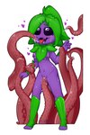 female penetration plant solo tentacles vaginal vaginal_penetration shado3 starbound azul_(shado3) elemental_creature elemental_humanoid flora_fauna floran humanoid plant_humanoid hi_res