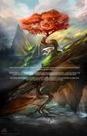 alectorfencer ambient_dragon ambiguous_gender cloud comic dragon english_text feral group hi_res landscape membrane_(anatomy) membranous_wings mountain myre mythological_creature mythological_scalie mythology outside scales scalie signature tail text white_body white_scales wings