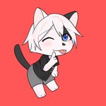 anthro chibi male solo abi_carnoidon meko domestic_cat felid feline felis mammal 1:1 unavailable_at_source