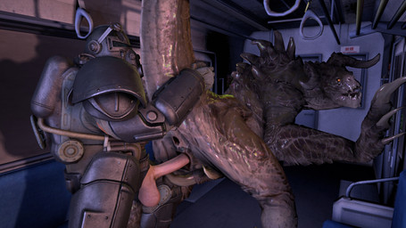 anus balls butt claws clothed clothing duo erection female female_penetrated feral genitals male male/female male_penetrating male_penetrating_female penetration penile penis sex vaginal vaginal_penetration vulva milfthecat fallout microsoft deathclaw human mammal reptile scalie 16:9 3d_(artwork) digital_media_(artwork) hi_res source_filmmaker_(artwork) widescreen