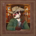 alcohol anthro beverage buzzed clothing cowboy daniels drunk female hat headgear headwear solo substance_intoxication tipsy western whiskey yeehaw thehuntingwolf abby canid canine fox mammal 1:1 hi_res