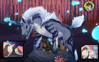 2_penises anal anal_penetration animal_genitalia animal_penis anthro anthro_on_feral anthro_penetrated balls beard bestiality blue_body blue_eyes blue_penis bodily_fluids bottomless bottomless_anthro bottomless_male brown_body brown_fur butt close-up clothed clothed_anthro clothed_male clothing cum cum_from_ass cum_in_ass cum_inside cum_on_balls cum_on_butt cum_on_tail cutaway detailed_background equine_genitalia equine_penis erection facial_hair fangs feral feral_penetrating feral_penetrating_anthro from_behind_position fur genital_fluids genitals gesture hair hand_gesture hooves horn larger_feral larger_male leaking_cum male male/male male_anthro male_feral male_penetrated male_penetrating male_penetrating_male mounting multi_genitalia multi_penis open_mouth open_smile penetration penile penile_penetration penis penis_in_ass quadruped raised_tail sex size_difference smaller_anthro smaller_male smile tail tan_body tan_fur teeth thumbs_up tongue tongue_out white_hair meldritchhorror capcom monster_hunter mythology khan_(rhambone) bovid canid canine canis caprine domestic_dog dragon goat kirin kirin_(mh) mammal mythological_creature mythological_scalie scalie 16:10 2018 hi_res widescreen
