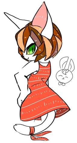 accessory anthro biped bow_(feature) bow_accessory bow_ribbon brown_hair clothed clothing dress duo eyes_closed female fur furgonomics green_eyes hair hand_on_hip looking_at_viewer looking_back looking_back_at_viewer rear_view red_clothing red_dress ribbons smile solo_focus standing tail tail_accessory tail_bow tail_ribbon tailband white_body white_fur yellow_sclera pokunchan magician's_quest:_mysterious_times suzy_(character) domestic_cat felid feline felis lagomorph leporid mammal rabbit 2013 digital_drawing_(artwork) digital_media_(artwork) portrait three-quarter_portrait