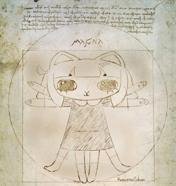 accessory anthro black_clothing black_dress bow_(feature) bow_accessory bow_ribbon clothed clothing dress female hair_accessory hair_bow hair_ribbon humor looking_at_viewer note paper pawpads ribbons solo text rosenroterschnee vitruvian_man vkontakte masyunya_(vkontakte) domestic_cat felid feline felis mammal 2022 artist_name inspired_by_formal_art