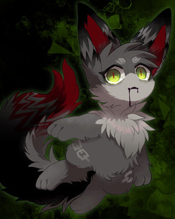 3_fingers 3_toes abstract_background ambiguous_gender anthro big_ears big_tail biped black_background black_body black_ears black_fur black_tail bodily_fluids cheek_tuft chest_tuft chibi dipstick_ears dipstick_tail drooling ear_markings eyelashes facial_tuft featureless_crotch feet fingers floating fluffy fluffy_tail front_view fur green_background grey_body grey_ears grey_fur grey_markings grey_tail head_tuft kemono leg_markings looking_at_viewer markings multicolored_body multicolored_ears multicolored_fur multicolored_tail nude paws pupils red_body red_fur red_inner_ear red_markings red_pupils red_tail red_tail_tip saliva semi-anthro simple_background solo tail tail_markings toes tuft two_tone_ears unusual_bodily_fluids unusual_saliva yellow_eyes mekkyaru canid canine mammal vampire 2022 4:5 colored digital_media_(artwork) full-length_portrait hi_res portrait shaded