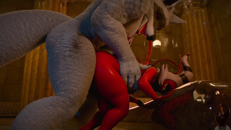 2_horns 4_fingers anthro anthro_penetrating anthro_penetrating_humanoid big_butt black_claws black_clothing black_eyes black_gloves black_handwear black_horn black_nose bouncing_butt butt claws clothing facial_markings fingers freckled_face freckles from_behind_position fur gloves grey_body grey_fur handwear head_markings horn humanoid_on_anthro humanoid_penetrated inside larger_anthro larger_male male male/male male_penetrated male_penetrating male_penetrating_male markings mask_(marking) multiple_angles nude penetration pillar red_body red_skin sex sharp_teeth size_difference smaller_anthro smaller_male sound_effects spade_tail standing_doggystyle striped_horn stripes tail teeth thick_thighs thrusting white_horn yellow_sclera twitchyanimation valorlynz_(modeler) dreamworks hellaverse helluva_boss puss_in_boots_(franchise) death_(puss_in_boots) moxxie_(helluva_boss) canid canine canis demon humanoid imp mammal wolf 16:9 2025 3d_(artwork) 3d_animation animated digital_media_(artwork) hi_res huge_filesize loop short_playtime sound voice_acted webm widescreen