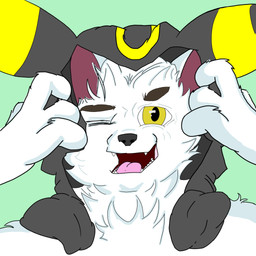 cosplay hood male solo white_body gfoxh_wolfox nintendo pokemon canid canine canis eeveelution generation_2_pokemon mammal pokemon_(species) umbreon wolf 1:1 absurd_res hi_res