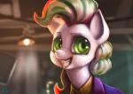 clothed clothing female green_eyes hair inside long_hair looking_at_viewer smile solo mrs1989 batman_(series) dc_comics friendship_is_magic hasbro my_little_pony pinkie_pie_(mlp) the_joker earth_pony equid equine horse mammal pony 2015 crossover hi_res