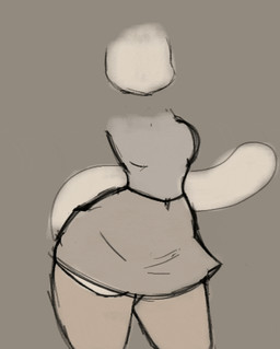 anthro big_butt breasts butt dancing female small_breasts solo loohky domestic_cat felid feline felis mammal animated digital_media_(artwork) frame_by_frame
