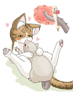 blush double_penetration duo erection female female_penetrated feral feral_on_feral feral_penetrated feral_penetrating feral_penetrating_feral from_front_position genitals heart_symbol internal interspecies kissing larger_female larger_feral larger_penetrated larger_sub legs_up lying male male/female male_penetrating male_penetrating_female missionary_position nude on_back pawpads penetration penile penile_penetration penis penis_in_urethra predator/prey pussy_sounding romantic romantic_couple sex size_difference smaller_feral smaller_male spread_legs spreading submissive tail tail_fetish tail_in_vagina tail_insertion tail_play tail_sex urethral urethral_penetration vaginal vaginal_penetration canopus335 domestic_cat felid feline felis mammal mouse murid murine rodent digital_media_(artwork) oekaki